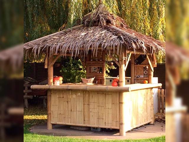 Bambus Bar Bambusmöbel Garten, Outdoor, Wetterfest