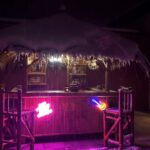 Garten Bar im Winter